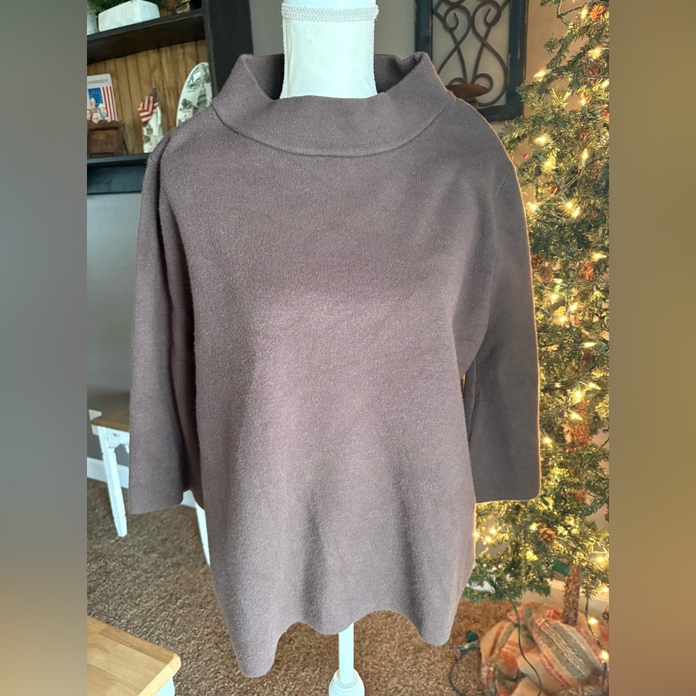 Cozy Brown Cowl Neck Sweater